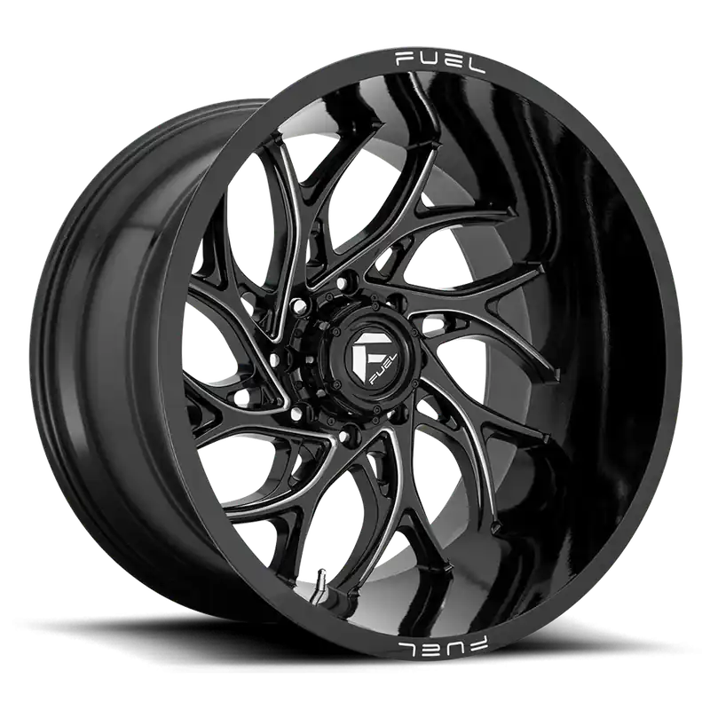 Fuel Runner D741 20x9 +1 6x135mm 87.1mm Gloss Black Milled Exclusive Offer