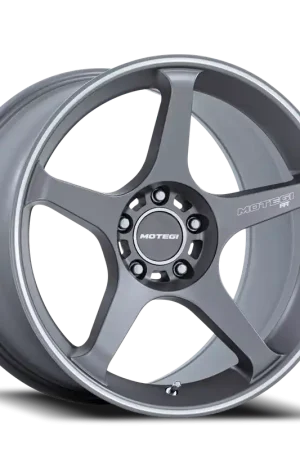 Motegi MR159 Battle V AD 17x8.5 +30 5x100mm 56.15mm Gunzilla Machined Lip Stripe Bulk Order