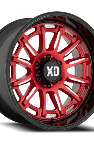 Limited Edition XD Series Phoenix XD865 20x9 +0 6x135mm 87.1mm Candy Red Milled-Black Lip