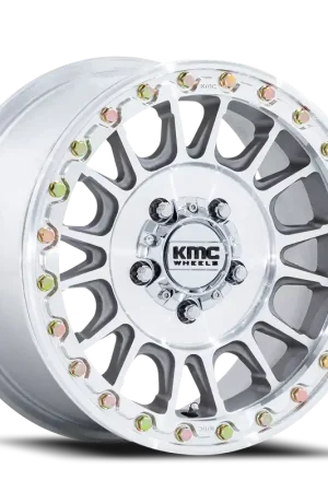 KMC Impact UTV Beadlock KS239DX 15x7 +38 4x137mm 96mm Machined Silver Hot Picks