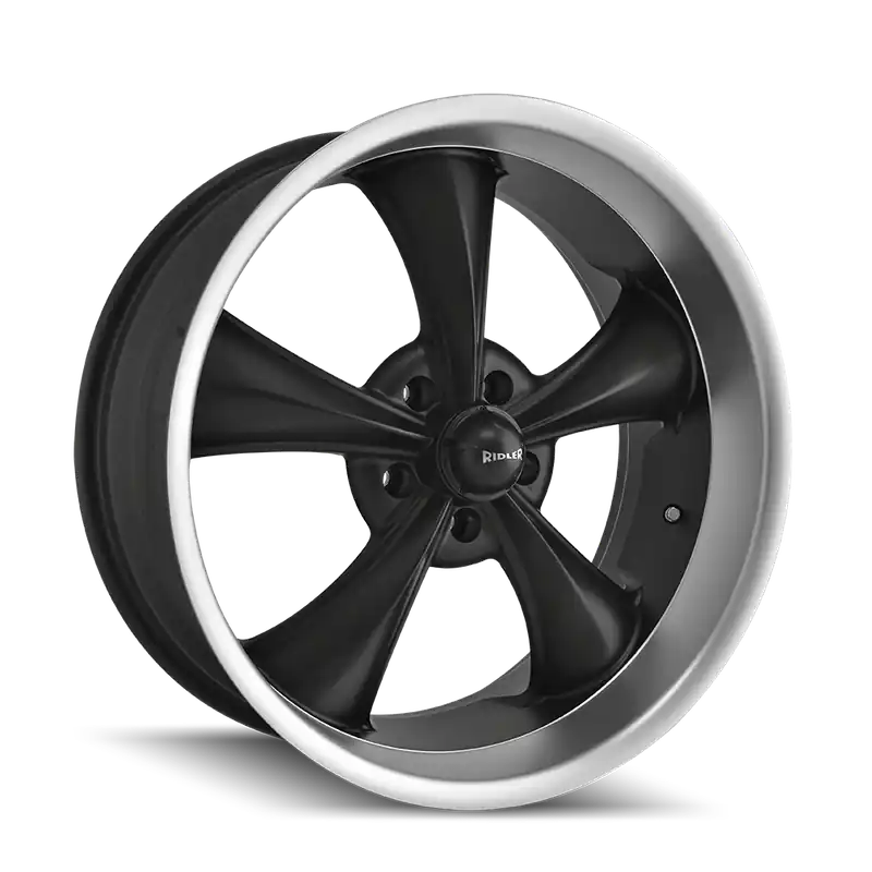 Ridler 695 Matte Black Machined 18x9.5 5x127 6mm 83.82mm Last Chance
