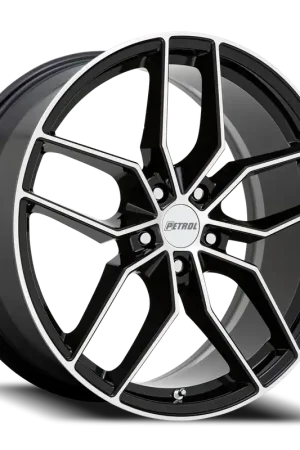 Petrol P5C GBM 18x8 +40 5x110mm 72.1mm Gloss Black Machined Face Free Delivery