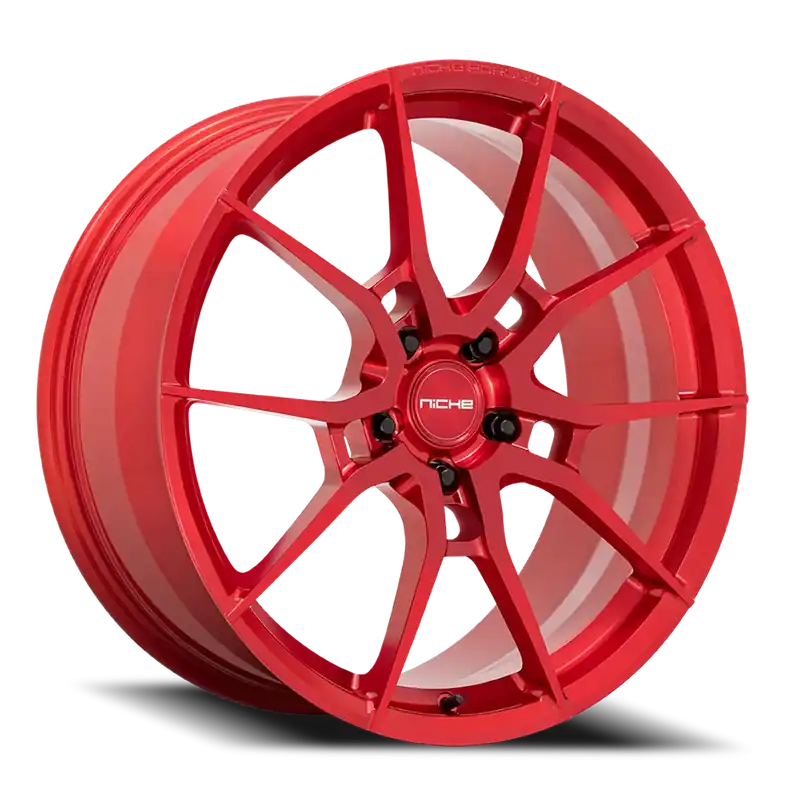 Niche Kanan T113 21x12 +65 5x130mm 71.5mm Brushed Candy Red While Supplies Last