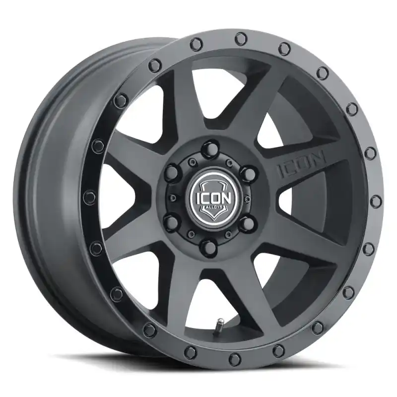 Best Price ICON Rebound 18x9 6x5.5 0mm Offset 5in BS 106.1mm Bore Double Black Wheel
