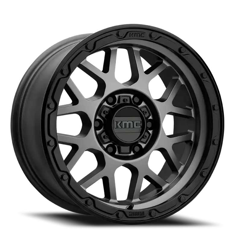 KMC Grenade Off-Road KM535 GY 17x8.5 +0 6x120mm 66.9mm Matte Gray Matte Black Lip Cheap