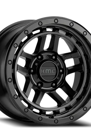 KMC Recon KM540 SB 17x9 -12 5x127mm 78.3mm Satin Black Free Returns