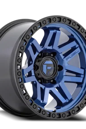 Fuel Syndicate D813 17x9 +1 6x139.7mm 106.1mm Dark Blue Black Ring Bulk Order