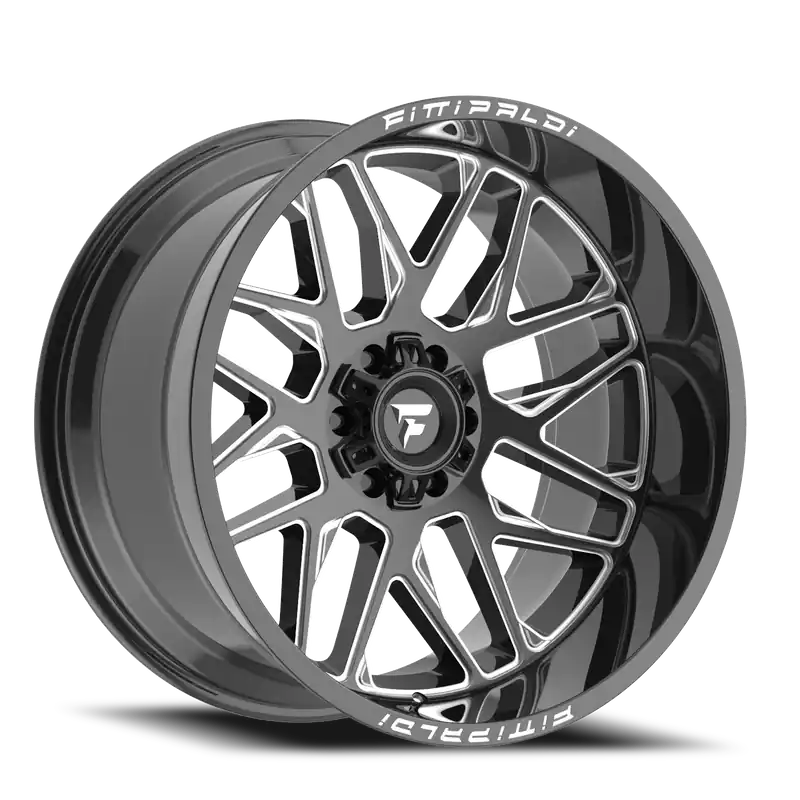 Fittipaldi Offroad Alpha Series FA19BM 22x12 -44 8x170mm 125.2mm Gloss Black Milled Buy Direct
