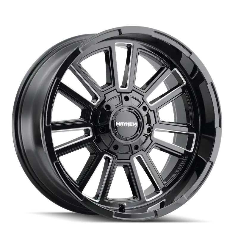 Top Rated Mayhem Apollo 8115 Gloss Black Milled 20x9 6x135/6x139.7 0mm 106mm