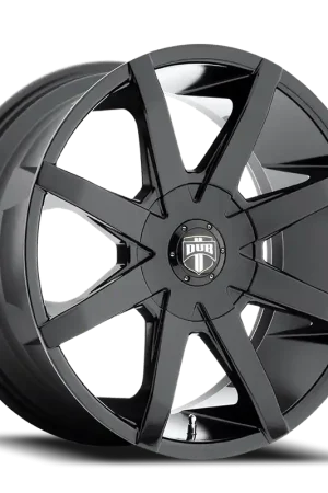 DUB Push S110 22x9.5 +15 5x115/5x120.7mm 72.6mm Gloss Black Mega Sale