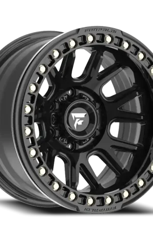 Fittipaldi Offroad Beadlock Series FB151 B 17x9 -38 6x139.7mm 106.2mm Satin Black Gloss Black Forged Ring Shop Now