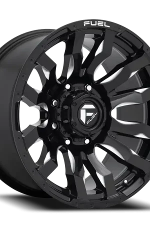 Fast Shipping Fuel Blitz D673 20x9 +20 8x170mm 125.1mm Gloss Black Milled