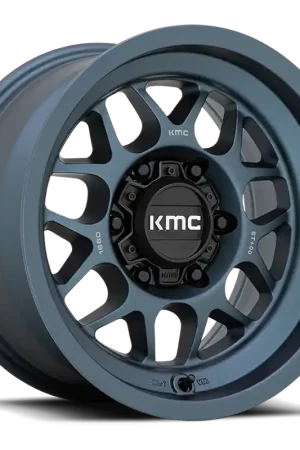 Direct From Factory KMC Terra KM725 BL 17x8.5 +0 6x120mm 66.9mm Metallic Blue