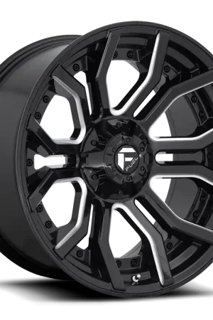 Fuel Rage D711 20x9 +1 6x135/6x139.7mm 106.1mm Gloss Black Milled Bulk Order