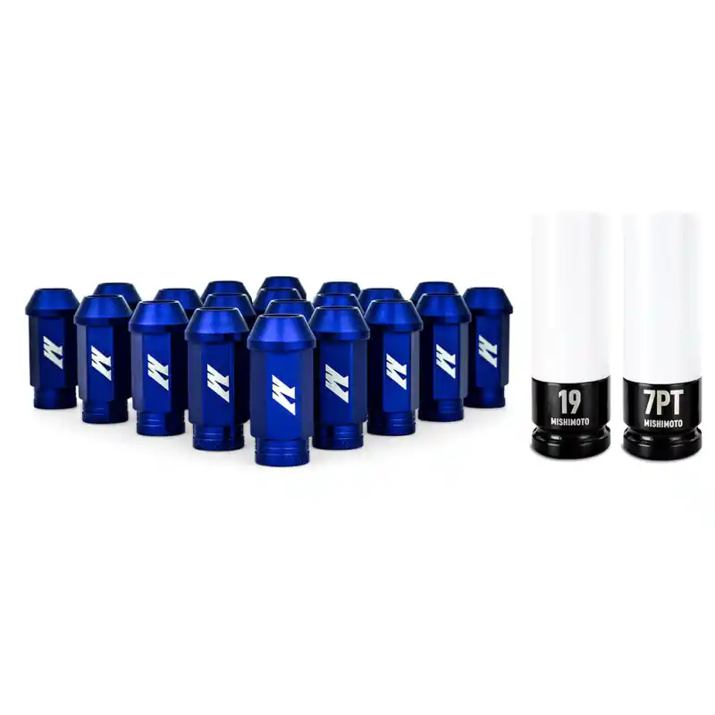 Seasonal Sale Mishimoto Aluminum Locking Lug Nuts M12x1.25 20pc Set Blue