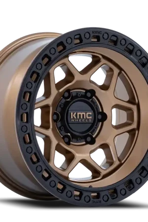 Best Choice KMC Torx KM553ZB 17x8.5 +0 5x127mm 71.5mm Matte Bronze Gloss Black Lip