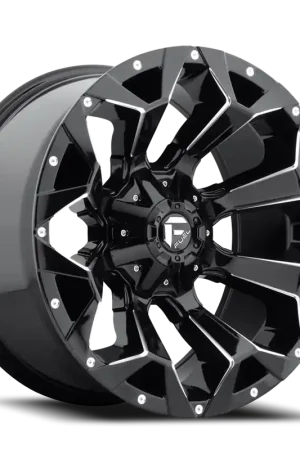 Deal Fuel Assault D576 20x9 +1 8x180mm 124.3mm Gloss Black Milled