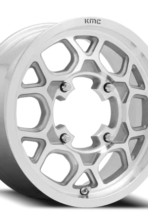 Free Delivery KMC Mesa Lite UTV KS133 15x6 +38 4x156mm 115.1mm Machined Silver
