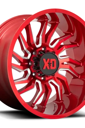 Discount XD Series Tension XD858 RD 22x12 -44 8x165.1mm 125.1mm Candy Red Milled