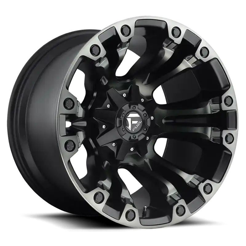 Luxury Fuel Vapor D569 20x10 -18 5x114.3/5x127mm 78.1mm Matte Black Double Dark Tint