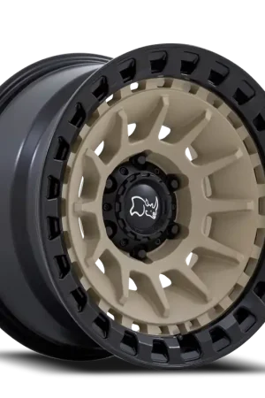 Buy Direct Black Rhino Barrage DS 17x8.5 -10 6x139.7mm 106.1mm Matte Desert Sand Matte Black