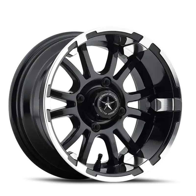 While Supplies Last Fairway Alloys Sixer 12x6 -20 4x101.6mm 70.7mm Matte Black Machined