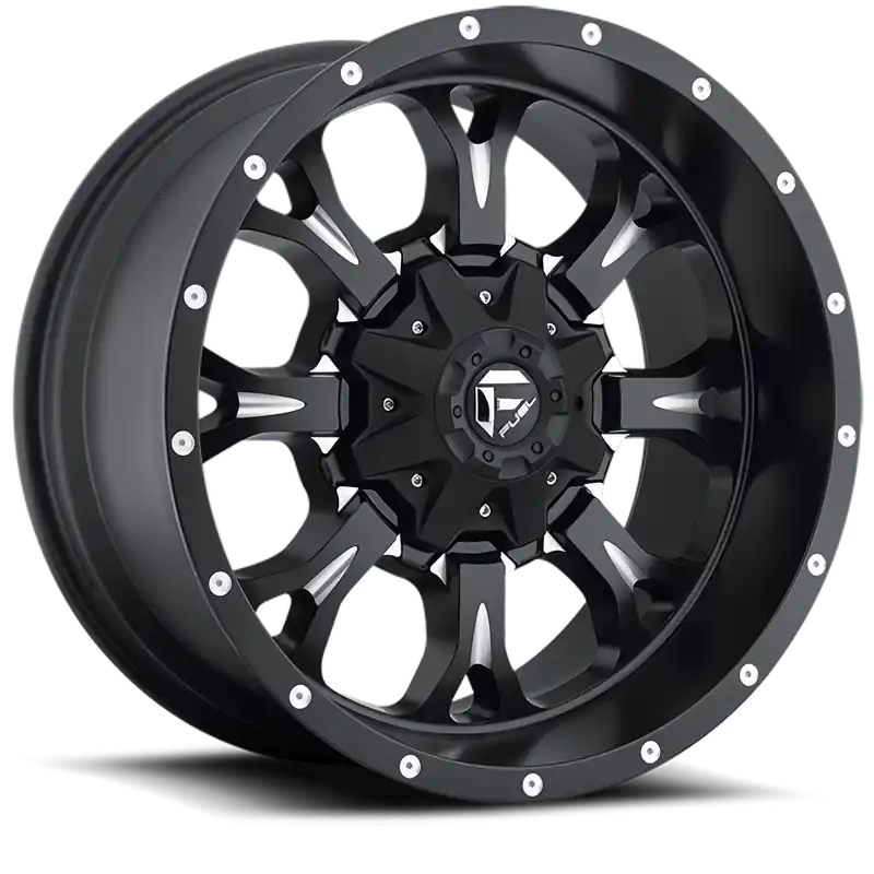 Fuel Krank D517 18x9 +1 5x114.3/5x127mm 78.1mm Matte Black Milled High Quality