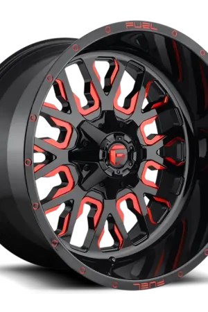 Money Back Guarantee Fuel Stroke D612 18x9 +20 6x135/6x139.7mm 106.3mm Gloss Red Milled