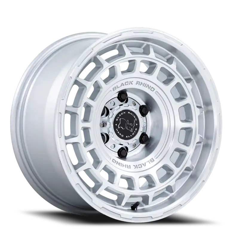 Today Only Black Rhino AWOL SD 17x8.5 +10 6x139.7mm 106.1mm Silver Machined Face