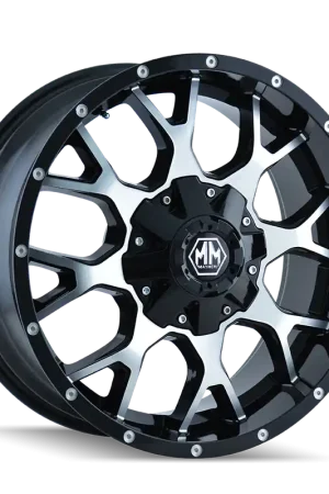 Mayhem Warrior 8015 Gloss Black Machined 17x9 6x135/6x139.7 x12mm 106mm Limited Edition