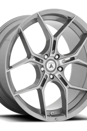 Top Rated Asanti Black Label Monarch ABL37 GY 20x9 +38 5x114.3mm 72.56mm Brushed Titanium