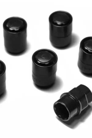 Original Rugged Ridge Five Piece Wheel Lock Set 1/2 -20 Thread Black