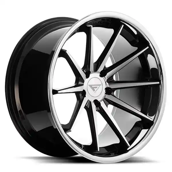 Free Returns Ferrada Wheels FR4 Machine Black / Chrome Lip 20x9 5x112 ET35 66.56 Mid Concavity