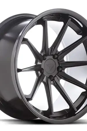 Final Sale Ferrada Wheels FR4 Matte Black / Gloss Black Lip 19x8.5 5x112 ET42 CB 66.56 Slight Concavity
