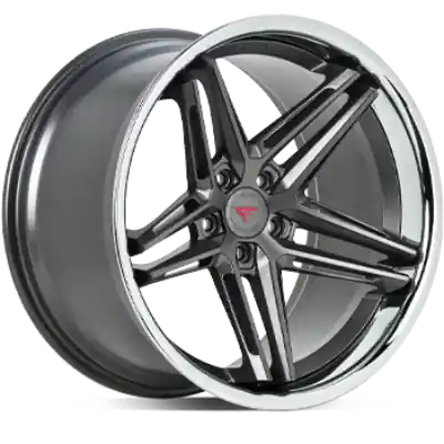 Warranty Included Ferrada Wheels CM1 Matte Graphite / Chrome Lip 20x10.5 5x112 ET25 66.56 Deep Concavity