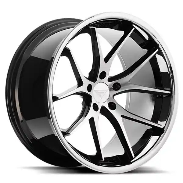 Ferrada Wheels FR2 Machine Black / Chrome Lip 20x9 5x112 ET23 66.56 Mid Concavity Instant Buy