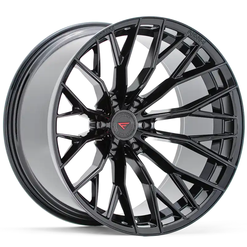 Genuine Ferrada Forge-8 Off Road Wheels FTR9 Obsidian Black 20x9.5 6x139.7 ET15 106.10 Deep Concavity