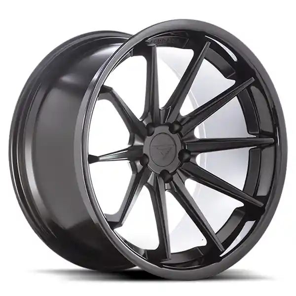 Ferrada Wheels FR4 Matte Black / Gloss Black Lip 19x9.5 5x112 ET30 CB 66.56 Mid Concavity Hassle-Free Returns