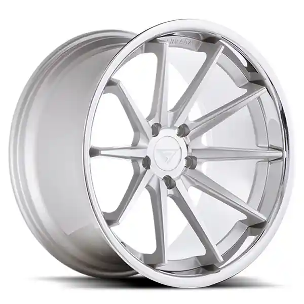 Buy Direct Ferrada Wheels FR4 Machine Silver / Chrome Lip 20x9 5x112 ET23 66.56 Mid Concavity