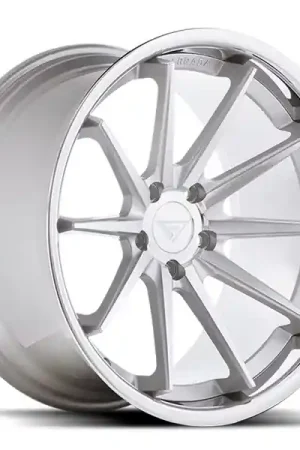 Trusted Brand Ferrada Wheels FR4 Machine Silver / Chrome Lip 20x9 5x108 ET35 73.1 Mid Concavity