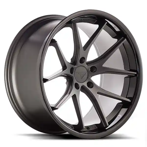 Ferrada Wheels FR2 Matte Black / Gloss Black Lip 20x10.5 5x112 ET20 66.56 Deep Concavity Warranty Included