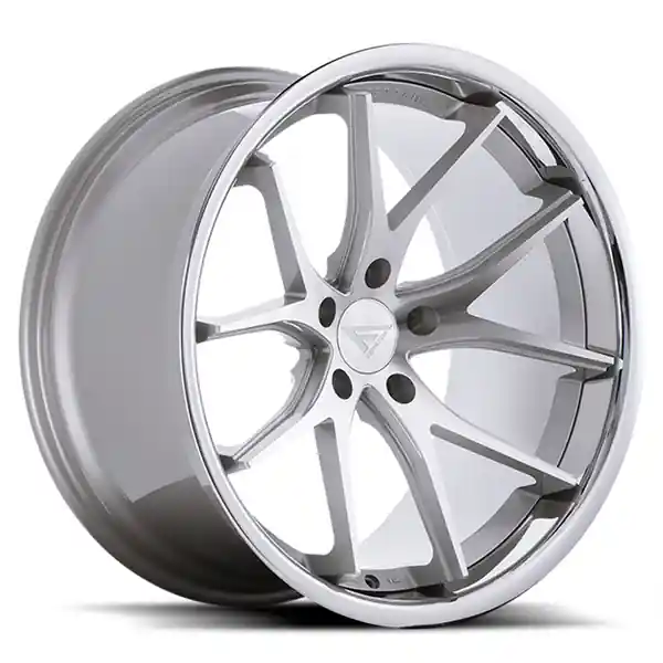 Certified Ferrada Wheels FR2 Machine Silver / Chrome Lip 20x11.5 5x120 ET30 74.1 Super Deep Concavity