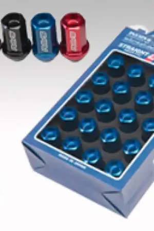 Rays Dura-Nut L42 Straight Type 12X1.25 Lug Nut Set 16 Lug 4 Lock Set - Blue Markdown