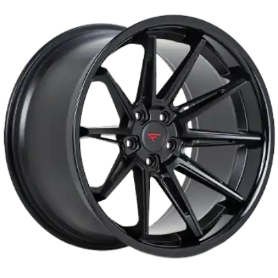 Ferrada Wheels CM2 Matte Black / Gloss Black Lip 19x9.5 5x112 ET30 66.56 Mid Concavity New Release